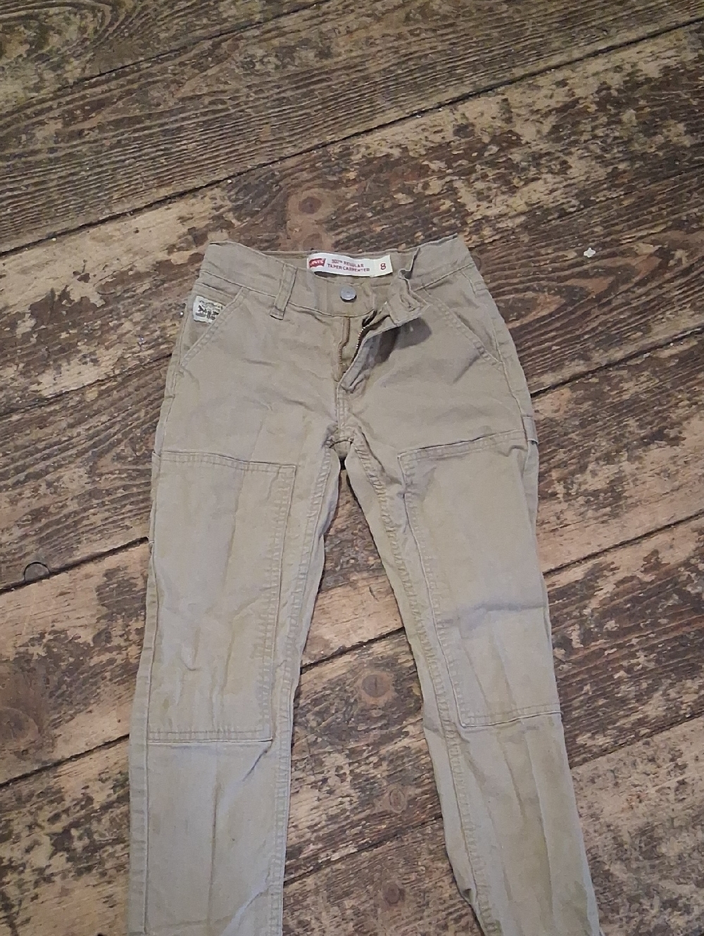 Levi's 502 Regular Taper Carpenter Pants in Khaki